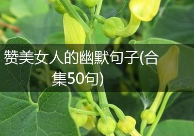赞美女人的幽默句子(合集50句)