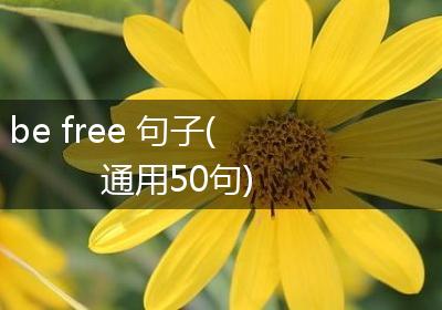 be free 句子(通用50句)