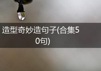 造型奇妙造句子(合集50句)