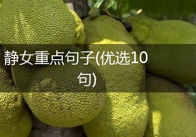 静女重点句子(优选10句)