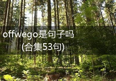 offwego是句子吗(合集53句)