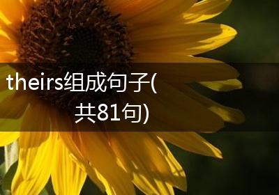 theirs组成句子(共81句)
