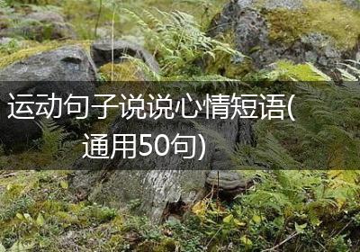 运动句子说说心情短语(通用50句)