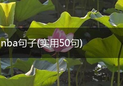 nba句子(实用50句)