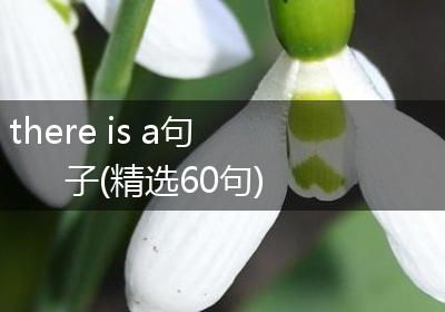 there is a句子(精选60句)