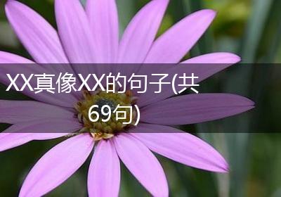 XX真像XX的句子(共69句)