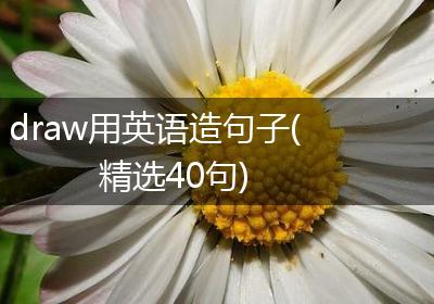 draw用英语造句子(精选40句)