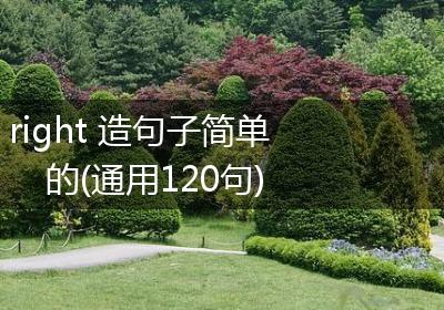 right 造句子简单的(通用120句)