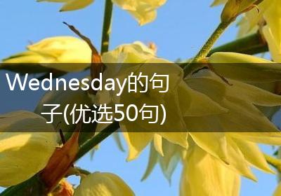 Wednesday的句子(优选50句)