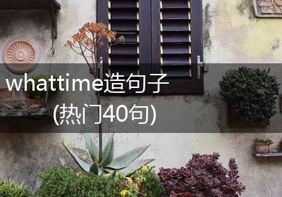 whattime造句子(热门40句)