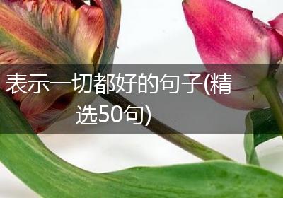 表示一切都好的句子(精选50句)