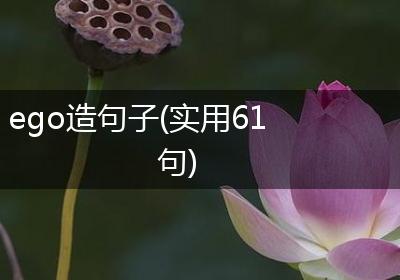 ego造句子(实用61句)
