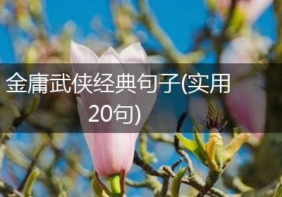 金庸武侠经典句子(实用20句)