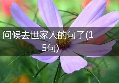 问候去世家人的句子(15句)
