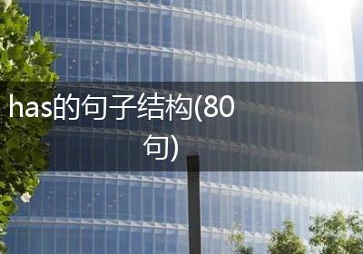 has的句子结构(80句)