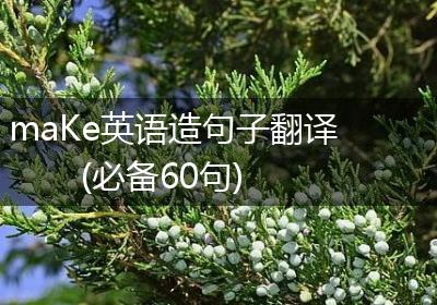 maKe英语造句子翻译(必备60句)