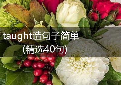 taught造句子简单(精选40句)