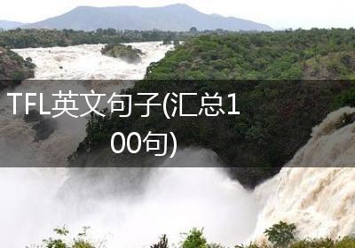 TFL英文句子(汇总100句)