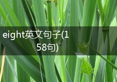 eight英文句子(158句)