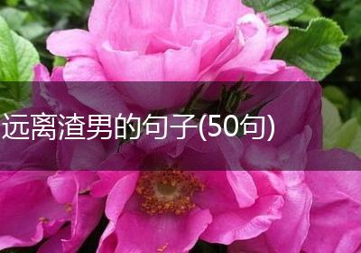 远离渣男的句子(50句)