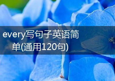 every写句子英语简单(通用120句)