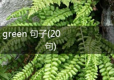 green 句子(20句)