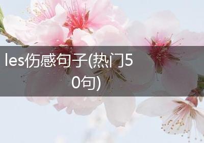 les伤感句子(热门50句)