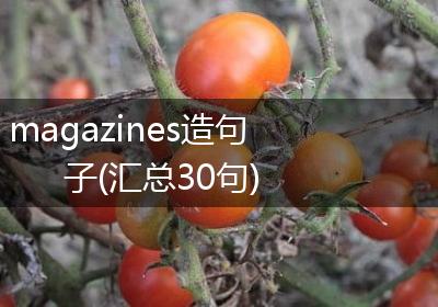 magazines造句子(汇总30句)