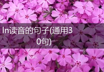 ln读音的句子(通用30句)