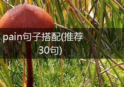 pain句子搭配(推荐30句)
