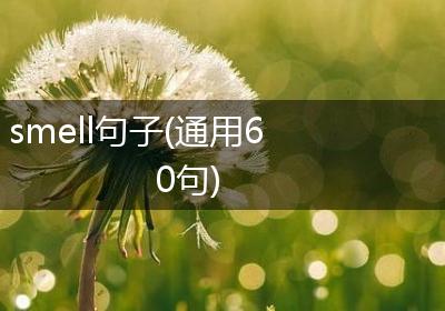 smell句子(通用60句)