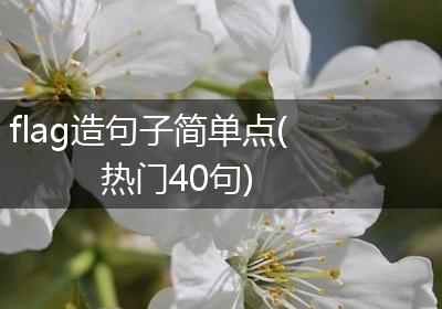 flag造句子简单点(热门40句)