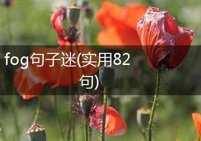 fog句子迷(实用82句)