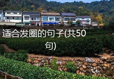 适合发圈的句子(共50句)