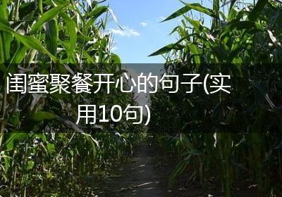 闺蜜聚餐开心的句子(实用10句)