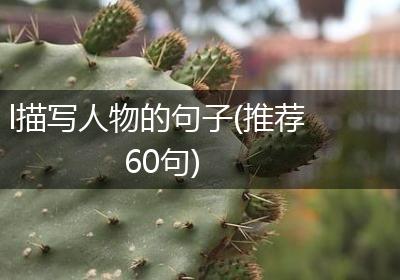 l描写人物的句子(推荐60句)