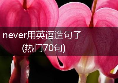 never用英语造句子(热门70句)