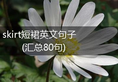 skirt短裙英文句子(汇总80句)
