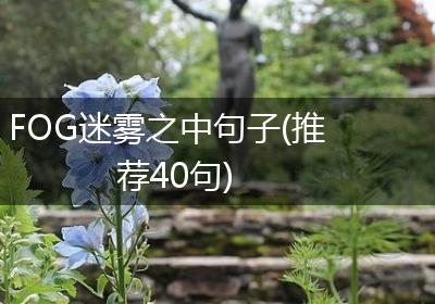 FOG迷雾之中句子(推荐40句)
