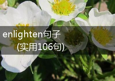 enlighten句子(实用106句)