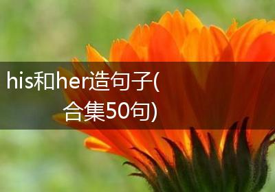 his和her造句子(合集50句)