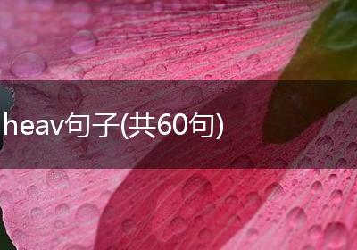 heav句子(共60句)
