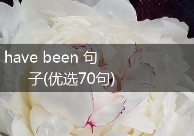 have been 句子(优选70句)