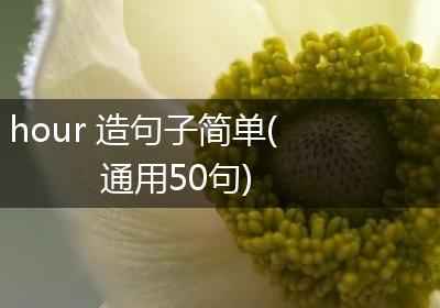 hour 造句子简单(通用50句)