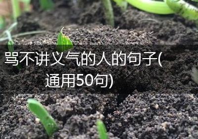 骂不讲义气的人的句子(通用50句)