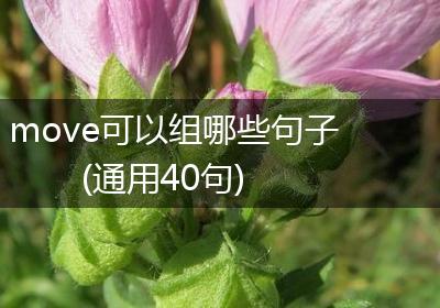 move可以组哪些句子(通用40句)