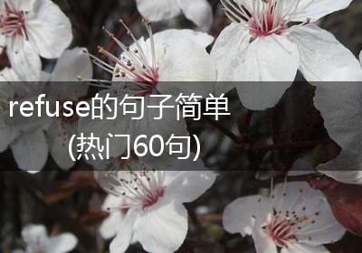 refuse的句子简单(热门60句)