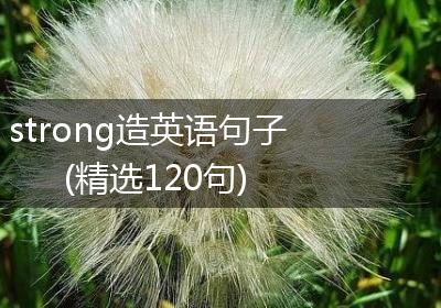 strong造英语句子(精选120句)