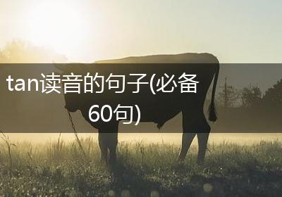tan读音的句子(必备60句)
