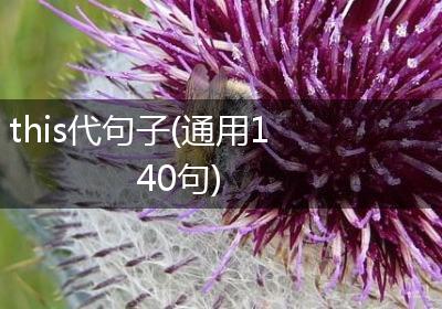 this代句子(通用140句)